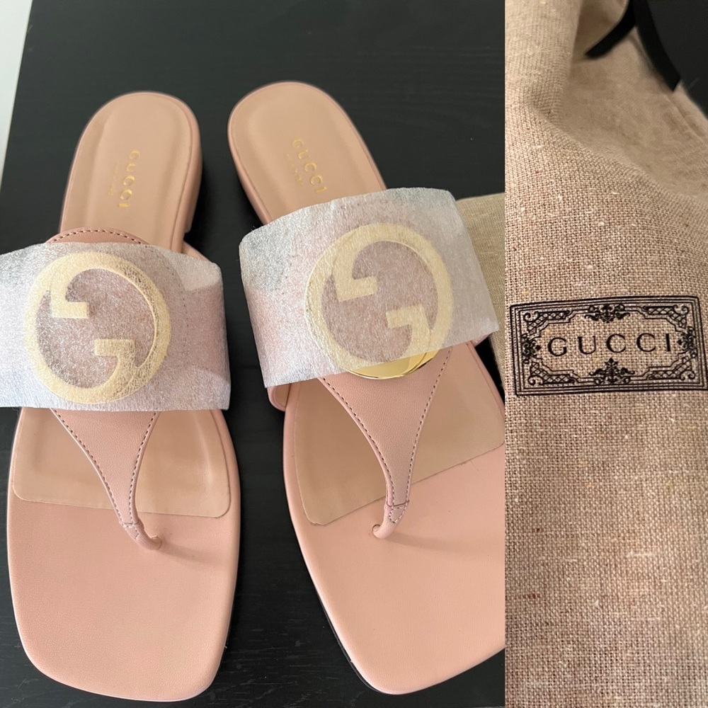 Brand New/ WOMEN'S GUCCI BLONDIE THONG
SANDAL